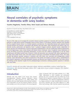 Neural correlates of psychotic symptoms in