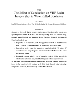 The Effect of Conduction on VHF Radar Images Shot in