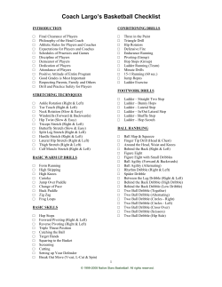 Coach Largo`s Basketball Checklist