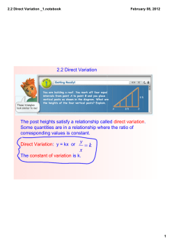 2.2 Direct Variation _1.notebook