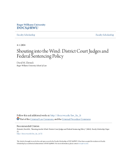 Shouting into the Wind: District Court Judges and