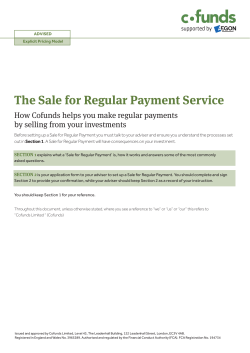 The Sale for Regular Payment Service
