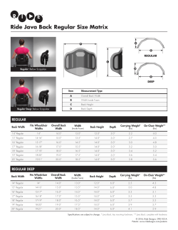 Ride Java Back Regular Size Matrix