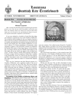 October-November 2012 - Louisiana Scottish Rite