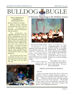 bulldog bugle - Matheny Medical and Educational Center