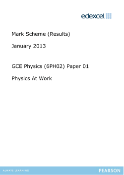 Mark scheme - Unit 2 (6PH02) - January 2013 - Edexcel