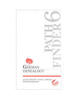 HOW TO BEGIN - The Genealogy Center