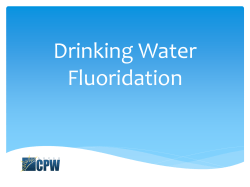 Drinking Water Fluoridation