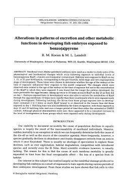 Alterations in patterns of excretion and other metabolic functions in