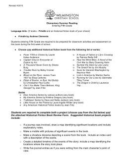 Entering 5th Grade Summer Reading