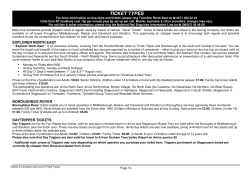 ticket types - Redcar and Cleveland Council