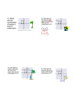 1) What are the coordinates of points A and D? Label each.