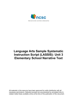 (LASSIS): Unit 3 Elementary School Narrative Text