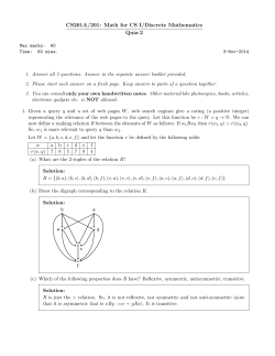 Quiz 2 solns - CSE-IITK