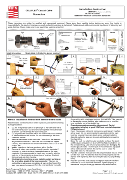 Installation Instruction - Radio Frequency Systems