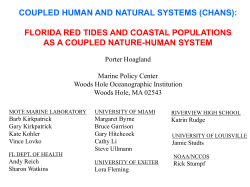COUPLED HUMAN AND NATURAL SYSTEMS (CHANS): FLORIDA