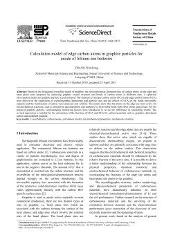 Calculation model of edge carbon atoms in graphite particles for