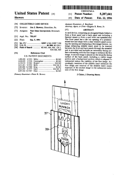 Collectible card device