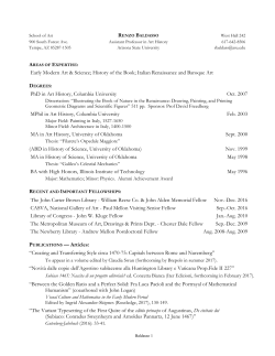 Curriculum Vitae - ASU People Search