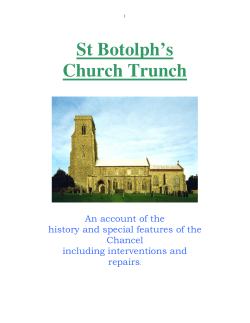 A history of the Chancel