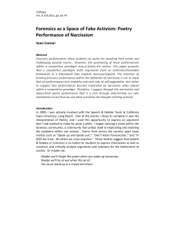 Forensics as a Space of Fake Activism: Poetry Performance of
