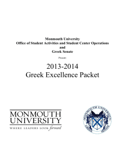 2013-2014 Greek Excellence Packet