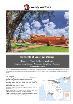 Highlights of Laos Tour Dossier