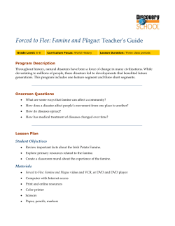 Teacher`s Guide Forced to Flee: Famine and Plague