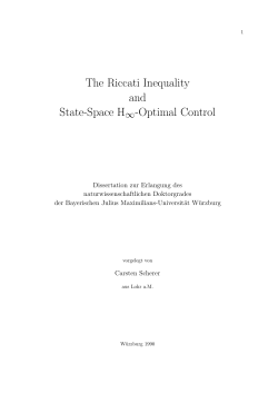 The Riccati Inequality and State-Space H