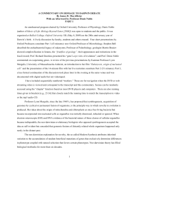 Commentary on Margulis-Dawkins debate
