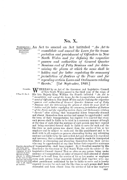 No. X. - NSW Legislation