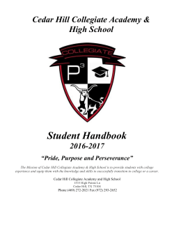 Student Handbook