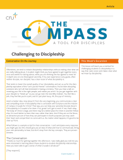 Challenging to Discipleship