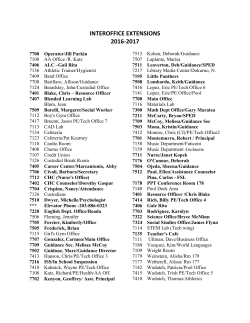 Interoffice Extensions