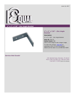 2" x 2" x 7/8" - Zinc Angle Bracket 2" x 2" x 7/8"
