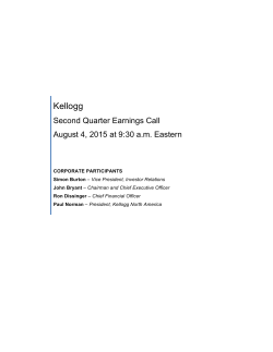 Kellogg Investor Relations