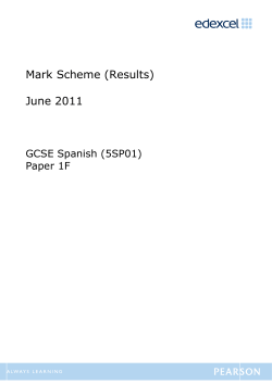 Mark Scheme (Results) June 2011