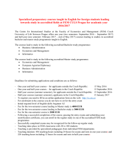 Preparatory Professional and Language Courses