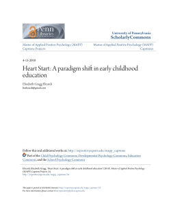Heart Start: A paradigm shift in early childhood