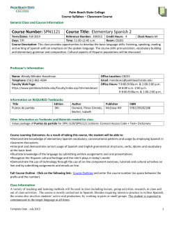 Course Number - Palm Beach State College
