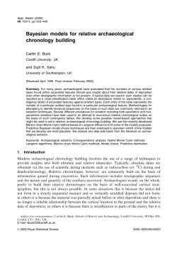 Bayesian models for relative archaeological chronology building