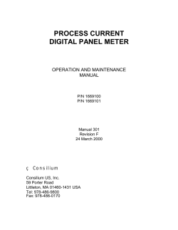 process current digital panel meter