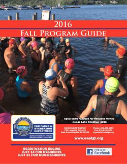 2016 Fall Program Guide - City of East Grand Rapids