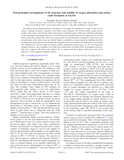 First-principles investigations of the structure and
