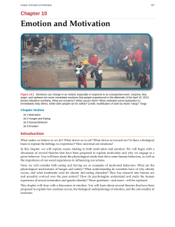 Emotion and Motivation