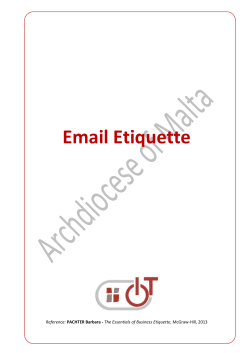 Email Etiquette