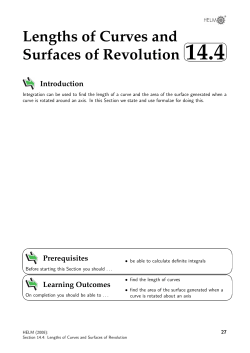 Lengths of Curves and Surfaces of Revolution