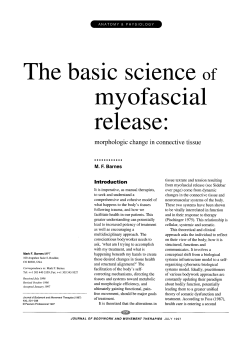 The basic science of myofascial release