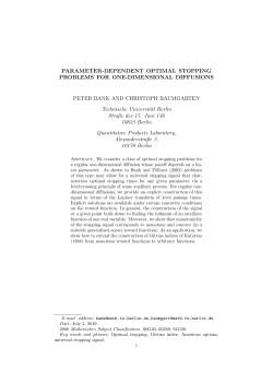 PARAMETER-DEPENDENT OPTIMAL STOPPING PROBLEMS FOR