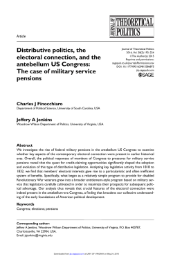 The case of military service pensions